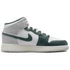 Jordan AJ1 Mid SE Oxidized Green Leather Youth White Sail Neutral Grey Oxidized Green FQ8088-103