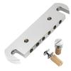 Musiclily Ultra 10.4mm Brass Guitar Wraparound Bridge Tailpiece for Electric Guitars, Made In USA, Nickel