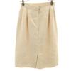 CELINE French linen Midi length Tight Skirt 38 beige Women Used