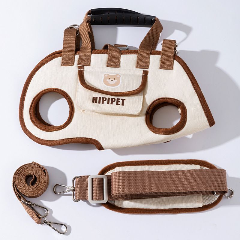 

Convenient Bag for Pets and Dogs To Go Out Small Dogs and Cats New Shoulder Bag Can Be Slung with Portable Cartoon Strap Bag. 4-6.5 kg белый
