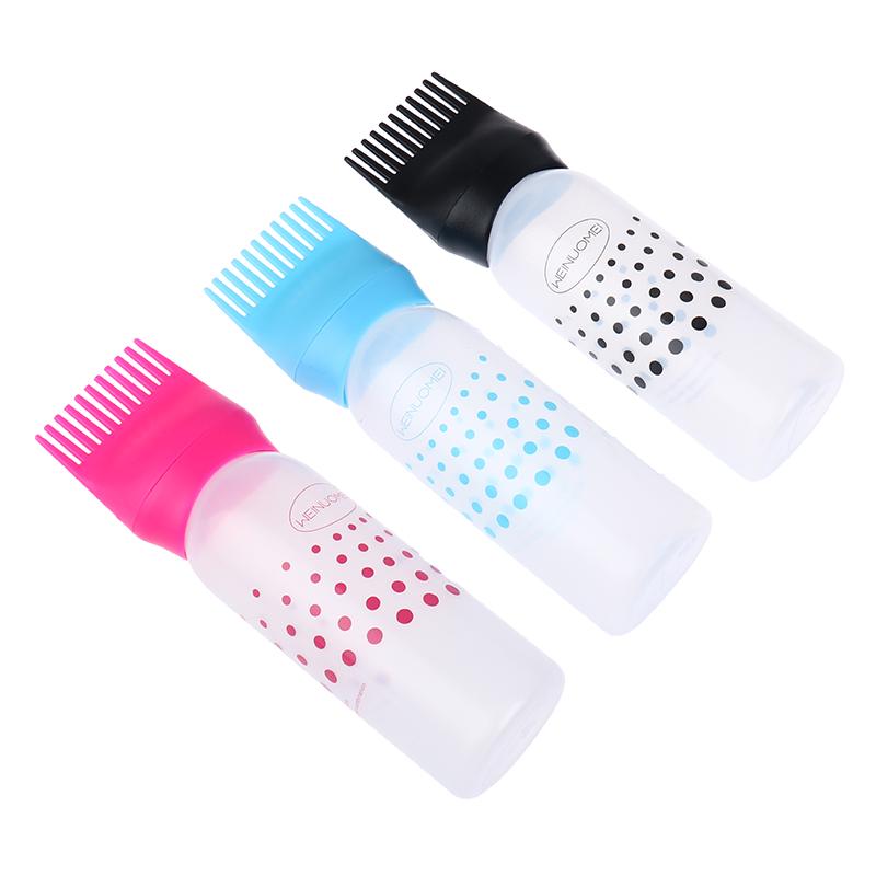 120Ml Empty Hair Dye Bottle With Applicator Brush Bottles Dyeing Shampoo Bottle