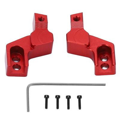 2 Stück Stoßstangenhalter vorne Aluminiumlegierung Leichtgewichtige vordere Befestigungssitze mit Schrauben Schraubenschlüssel für AXIAL