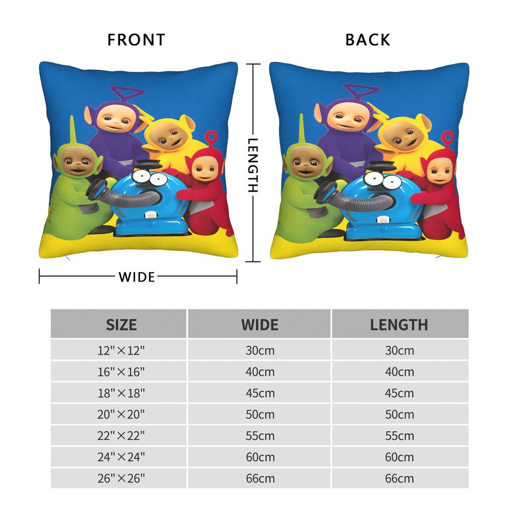 T-TeletubbiesED Pillow Case Retro Trendy Pillow Cover Comfy Pillowcases For Living Room Bed Chair