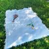 Outdoor picnic mat linen tablecloth camping blanket atmosphere tablecloth picnic mat outing car trunk mat