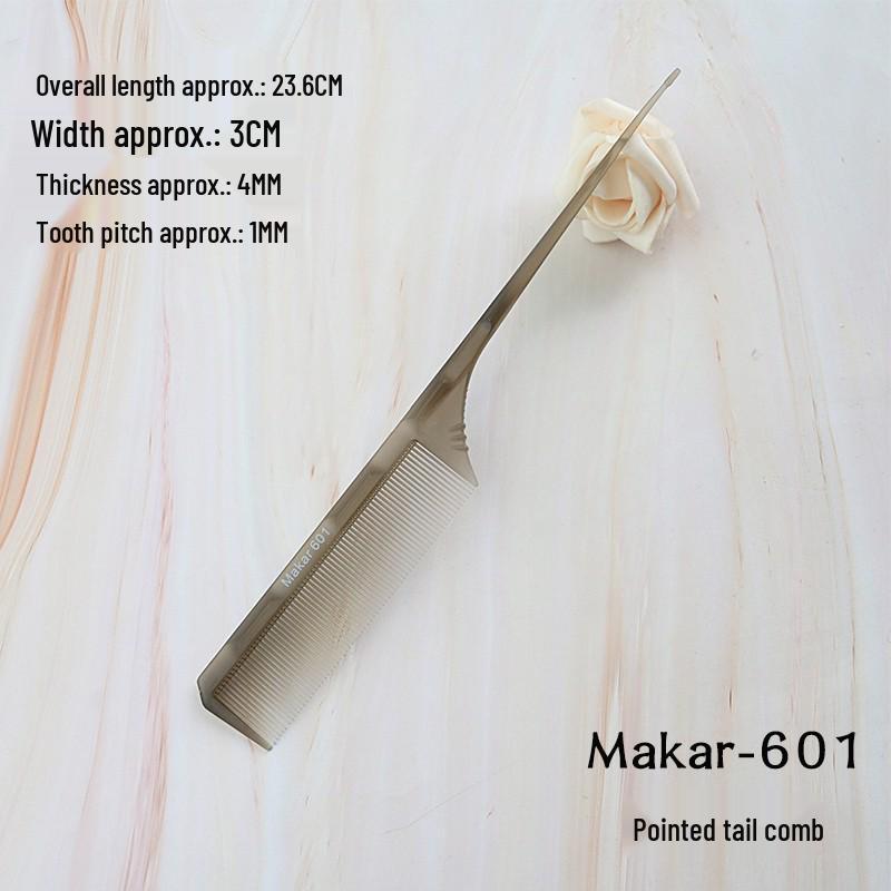 Hot-Selling Professional Dual-use Hairdressing Comb: Fine & Coarse-Toothed, Anti-static, Rubber Handle