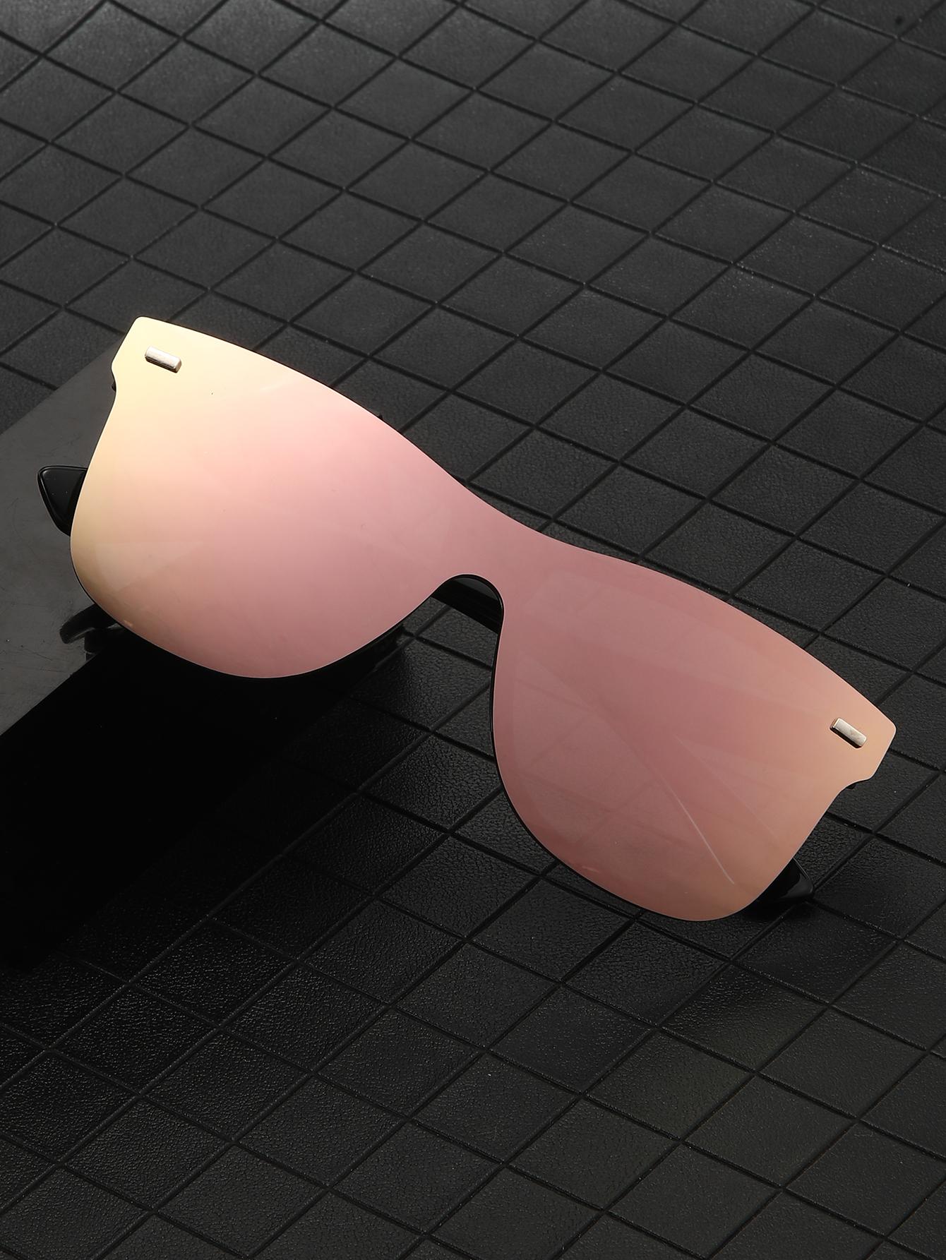 

1 pair of rice nail one-piece glasses Outdoor street photo travel glasses Sunglasses Fashion too glasses sports cycling sunglass Orange оранжевый