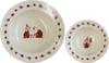 World Create Moomin Rimmed Bowl Set, Hasami Ware, Red, 14640
