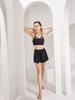 Bohemianbeullu True Black Layered Wrap Shorts