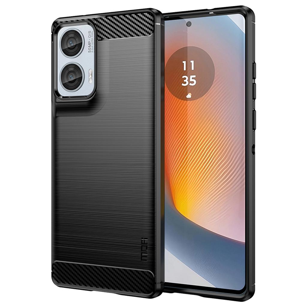 MOFI JK Serie-1 für Motorola Edge 50 Fusion 5G Hülle Gebürstetes TPU Weiche Handyhülle