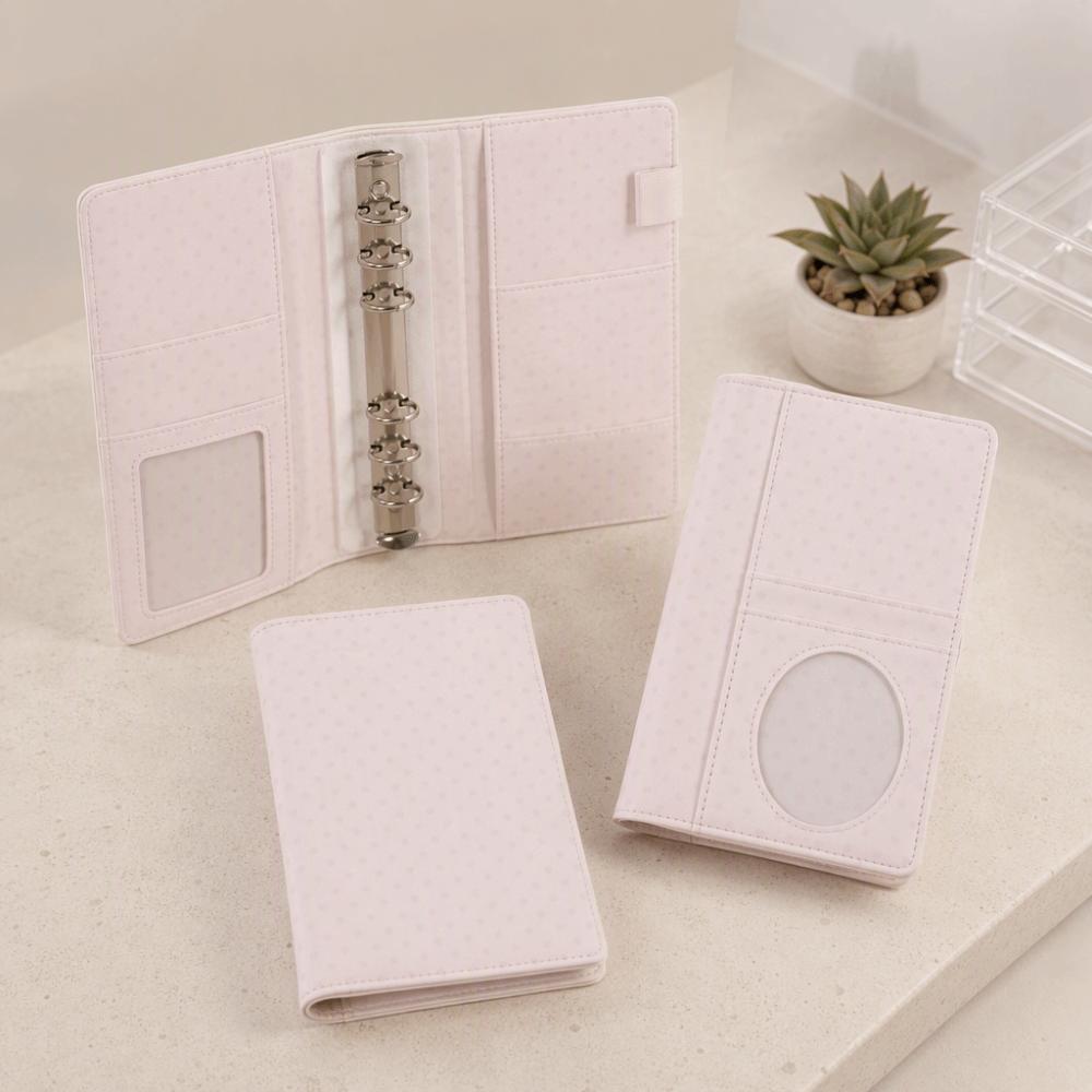 Pink A6 Loose Leaf Notebook Polka Dot Agenda Planner Kawaii Journal Notebook  School