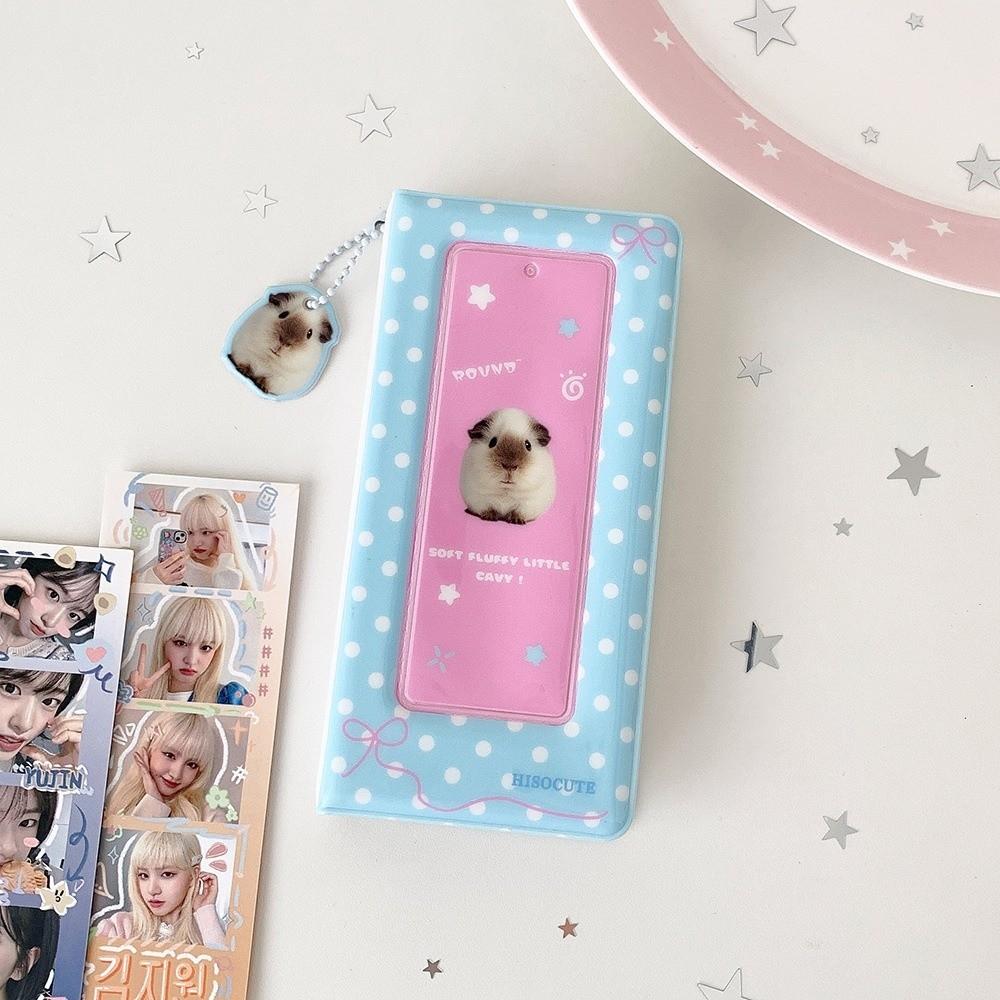 Polka Dot Bow Instant Camera Photo Album 4 Grids Kpop Photo Card Cover New Card Album