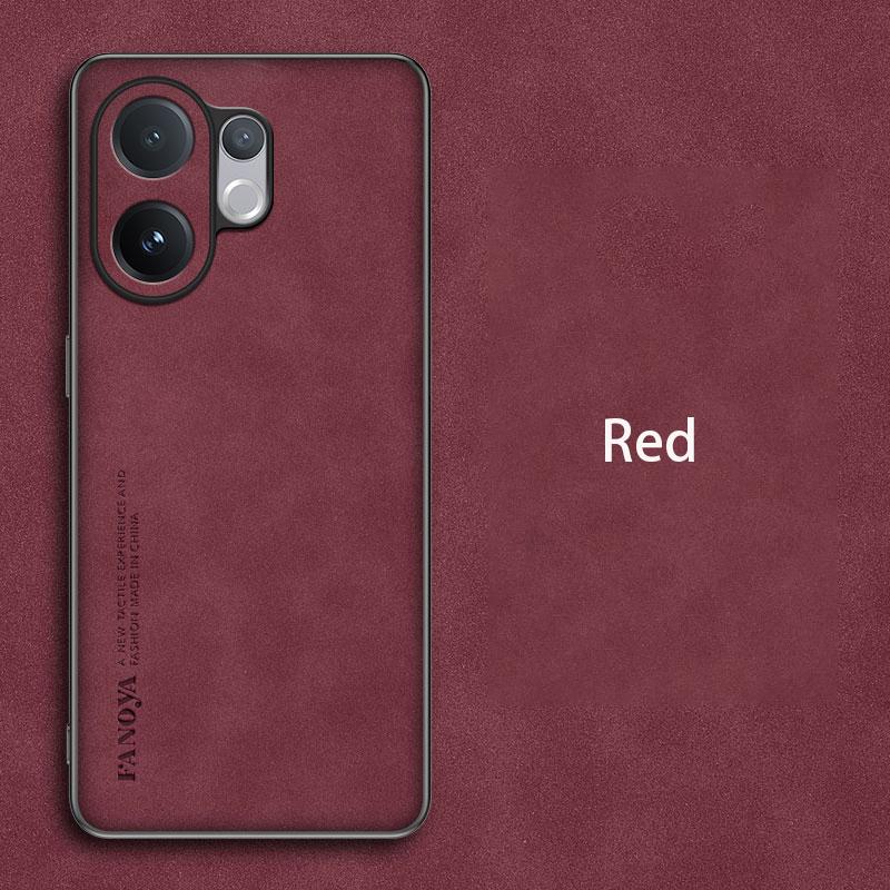 

EUCAGR Luxury Sheepskin PU Leather Phone Case For VIVO V60 5G Protect Stand Back Cover For VIVO V60 5G VIVO V60 5G&vivo V60 червоний