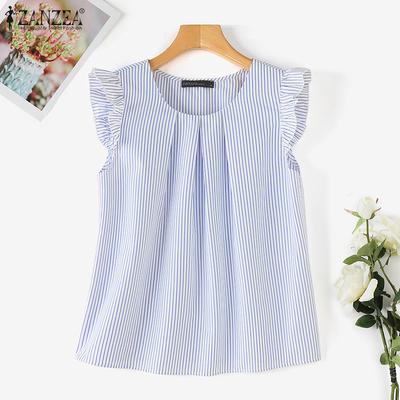 Womens Summer Sleeveelss Stripe Tank Tops