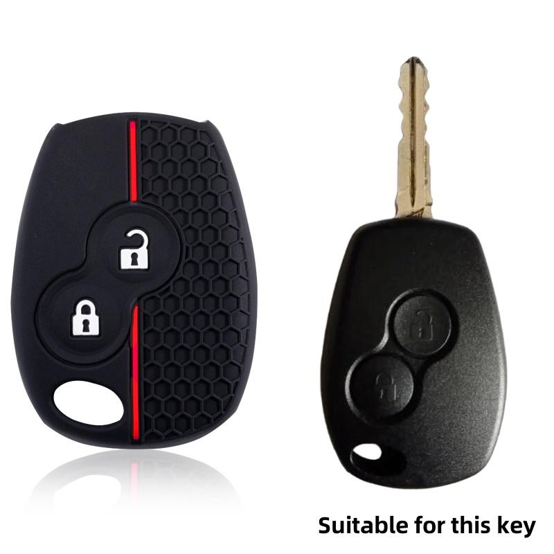 

Key Rings Silicone Car Key Case 2/3 Buttons For Renault Duster Clio DACIA 3 Twingo Logan Sandero Modus For Nissan