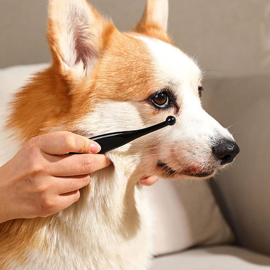 Tear Stain Remover for Dogs Mini Dog Tear Brush Tear Stain Comb Pet Eye Cleaning Brush Soft Comfortable Pets Grooming Comb with