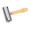Rullo in Pelle Pressa Cucitura Rullatura Artigianato Colla Laminazione Strumento Acciaio Inossidabile con Manico in Legno L