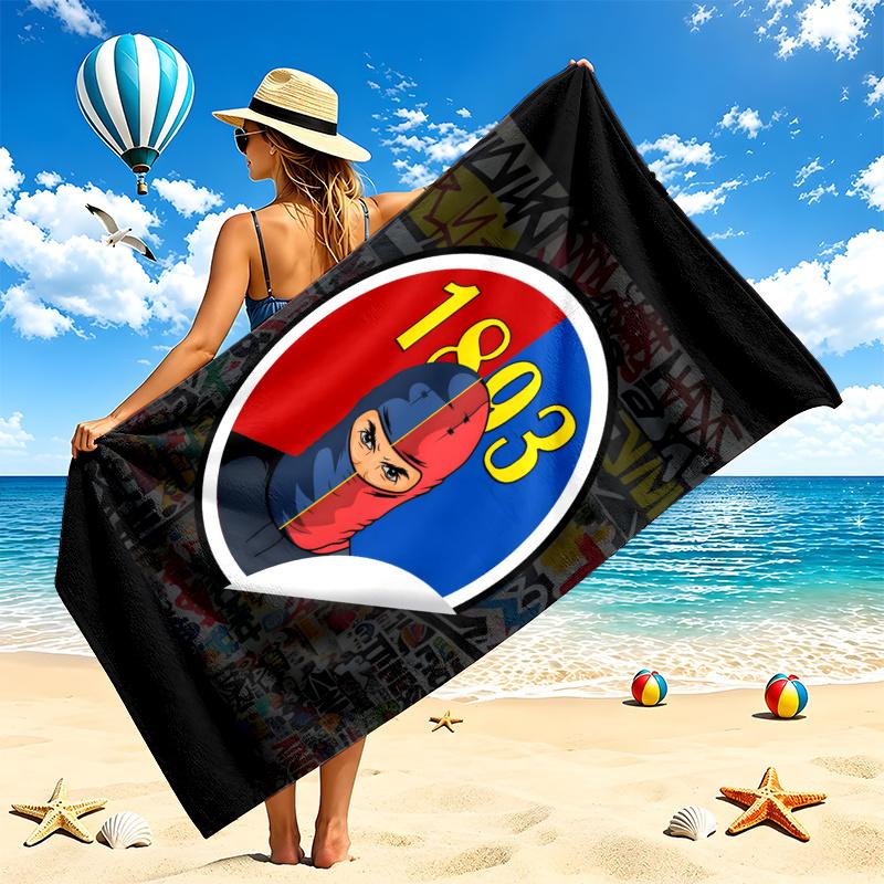 FC Basel Beach Towel Quick Dry Soft MicrofiberSand Resistant Oversized Cabana Bath Sheet for Swimming Pool Travel Gift