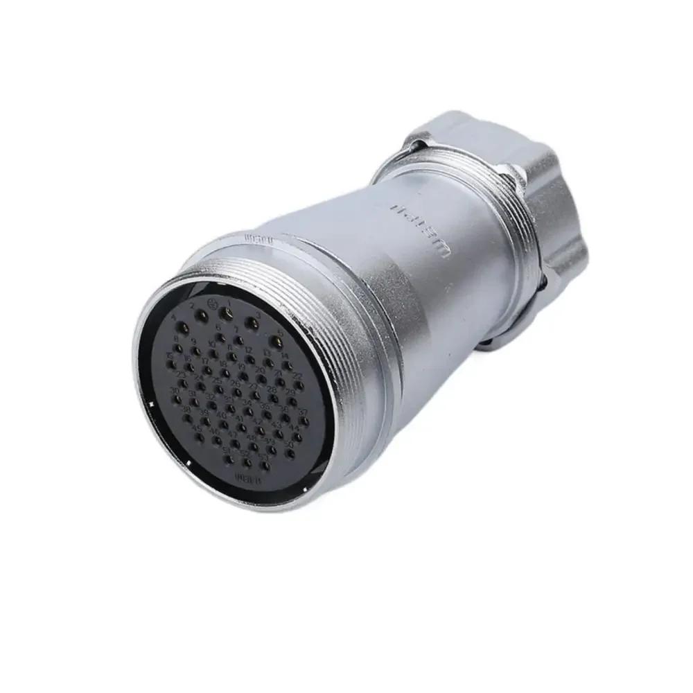 WEIPU WS55 TP+ZP 4 7 40 53 61Pin Panel Waterproof Connector Male Plug Female Socket Power Adapter Screw Solder Install Charger