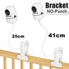 Protable Flexible Camera Clamp Mount Baby Monitor Camera Holder Stand Webcam Monitor Punch-free Bendable Bracket Base With Clip