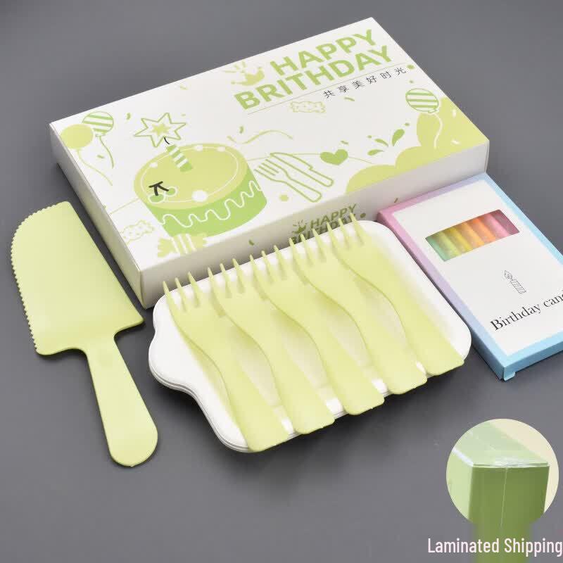ZISIZ Disposable Paper Party Tableware Kit