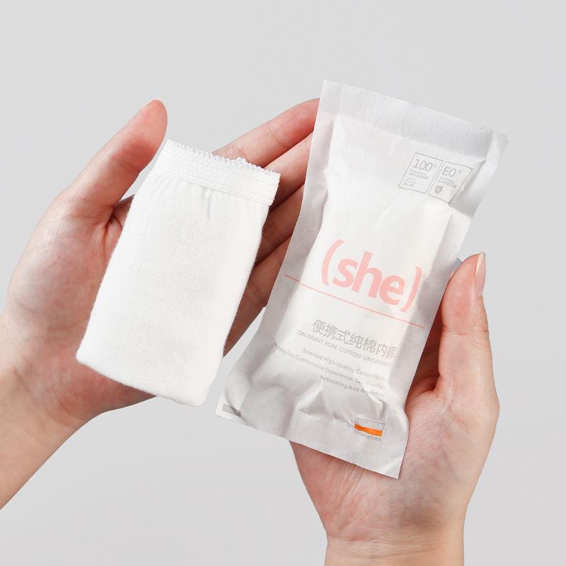 Supermarkt Herren- & Damen Einweg-Baumwollunterwäsche, einzeln verpackt, steril, Übergröße, reisefreundliche Slips.