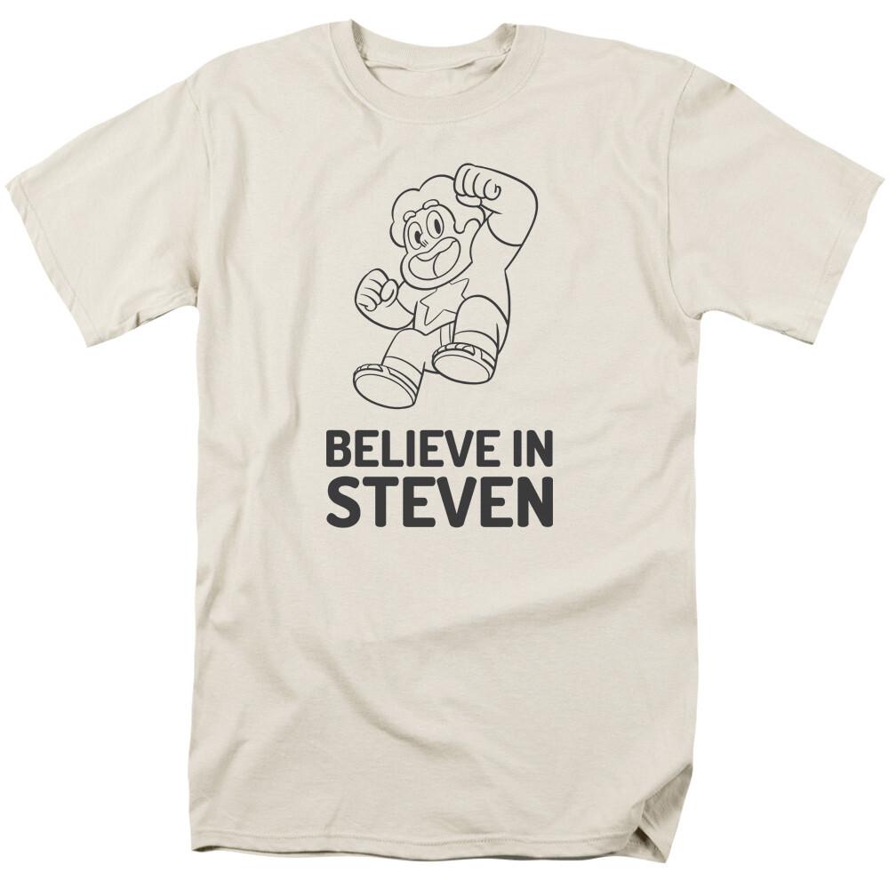 Steven Universe Believe In Steven T Shirt Mens Licensed Cartoon Merch Cream M