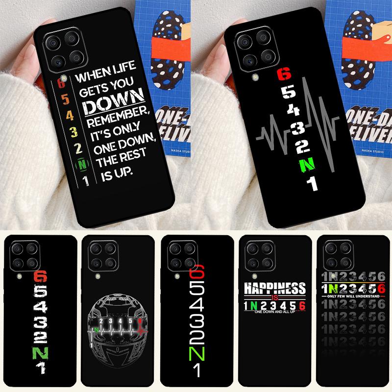 Motorcycle Gear For Samsung Galaxy M14 M34 M54 M33 M13 M23 M53 M15 M55 M31 M51 M20 M30s M32 M52 Phone Case