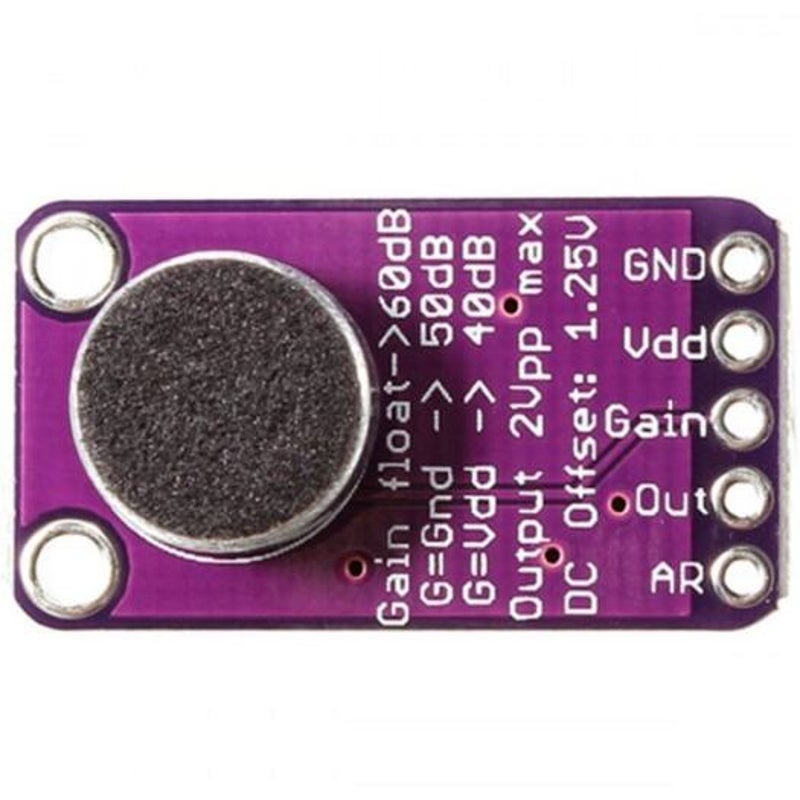 Other Sensors Max9814 Microphone Agc Amplifier Board Module Auto Gain Control Arduino Programmable Attack And Release Ratio Low