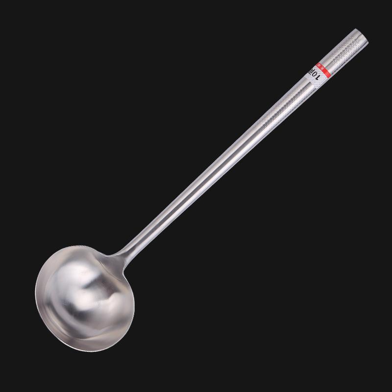 Spatel i rustfritt stål, Kokespatel, Kokkeskje, Helt stål Fortykket og Forlenget Spatel og Skje, Non-stick Pan Fortykket og Non-stick