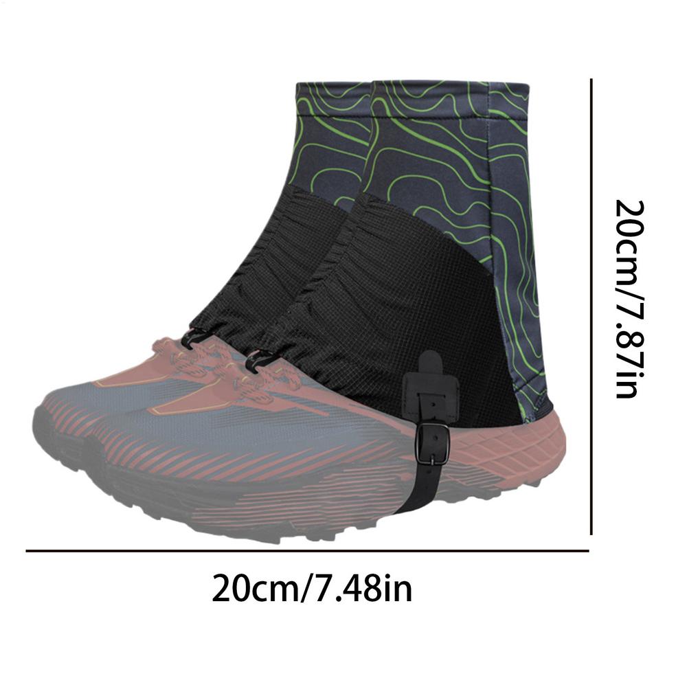 

Low Top Trail Gaiters, Breathable Adjustable Ankle Covers For Shoes, 1 Pair Outdoor Gators For Hiking Running Camping dropship