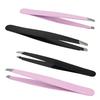 Beauty Eyebrow Facial Hair Removal Pluking Removing Tweezers Pink Black Hot