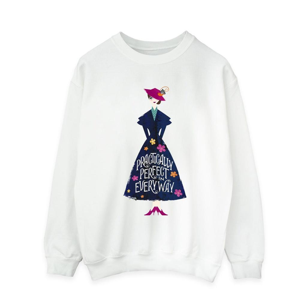Mary Poppins Womens/Ladies Practically Perfect In Every Way Standing Sweatshirt