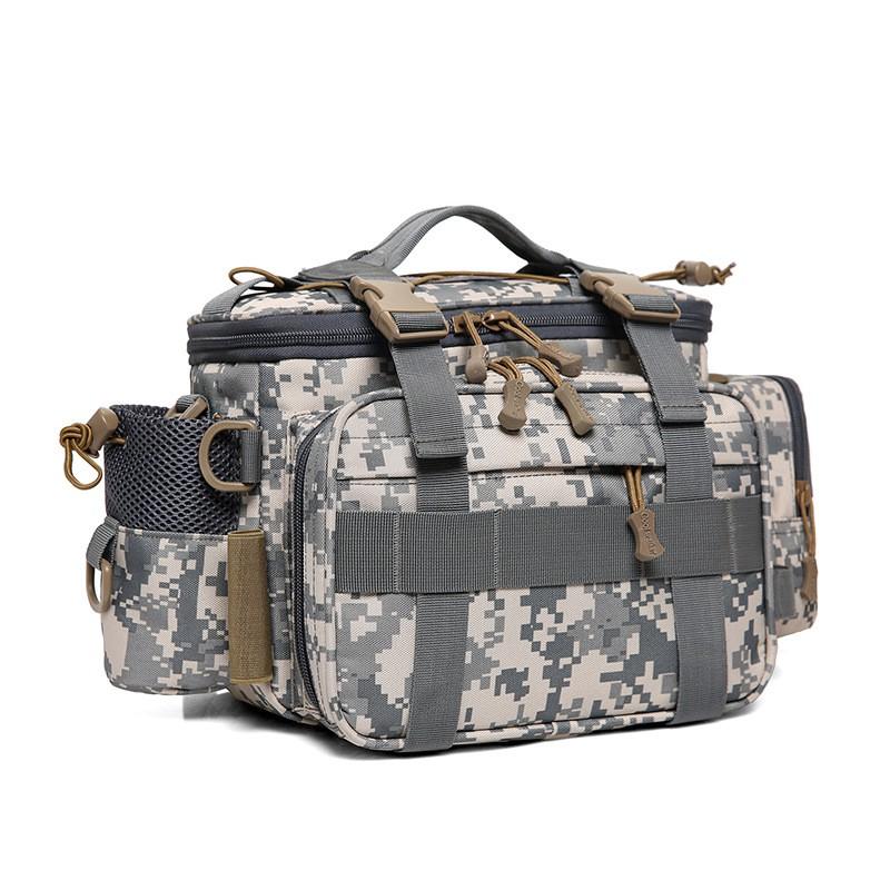 Multi-Functional Outdoor Fishing Waist Pack Waterproof Nylon Tackle Bag Lure Hiking Camping Cycling