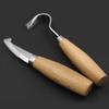 Wood Carving Knife Chisel Hook Knife Carving Tools Ergonomic Woodworking Spoon Durable Crooked Beginners Sculptural Professional