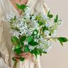Premium Artificial Flowers with Green Ceramic Vase - Living Room Decorations