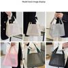 Mesh bag large capacity with handle, bag travel, makeup bag, beach bag portable, bag cosmetic zipper  Shopping bag,