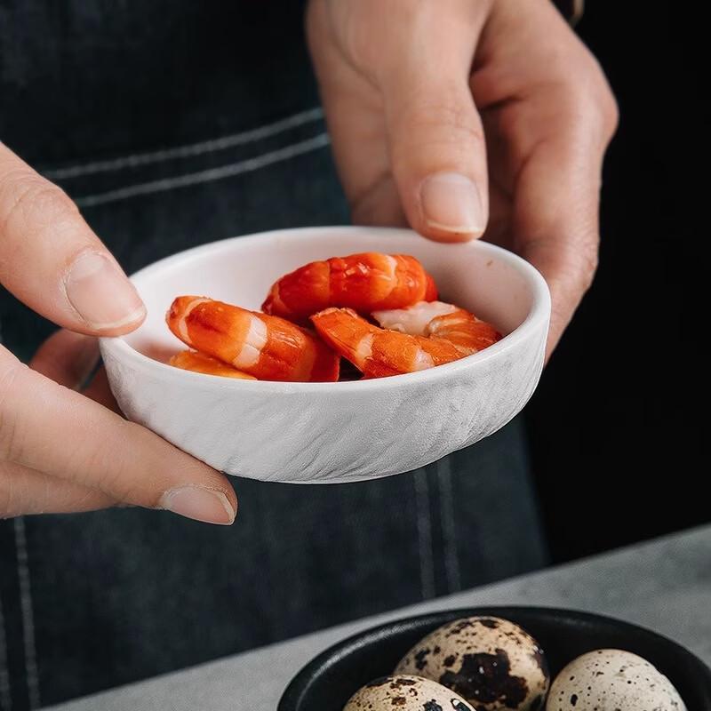 Deou Xingguang Rock Pattern Frosted Ceramic Dipping Dishes