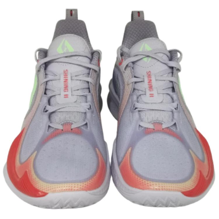 Li Ning Speed 2V2 TPU Abrasion Resistant, Breathable, Lightweight Low top Basketball Shoes Men's Gray Purple ABPV003-8