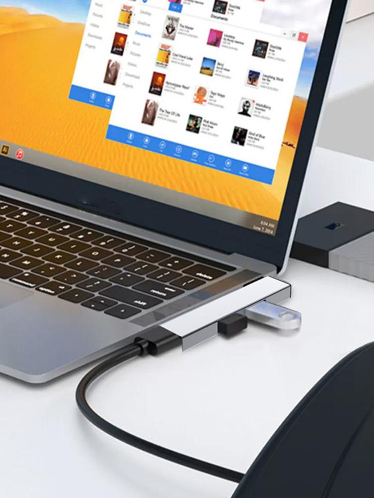 3 in 1 Expansion Dock Hub OTG USB 3.0/Type-C 3.0 To 3 USB Multi Port HUB Speed 5.0Gbps 3 Port for PC Laptop Notebook