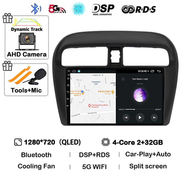 

Android 14 Carplay Auto Для Mitsubishi Mirage Attrage 6 2012 2013 2014 - 2018 2019 Мультимедийный Автомагнитола Плеер WIFI DSP Стерео