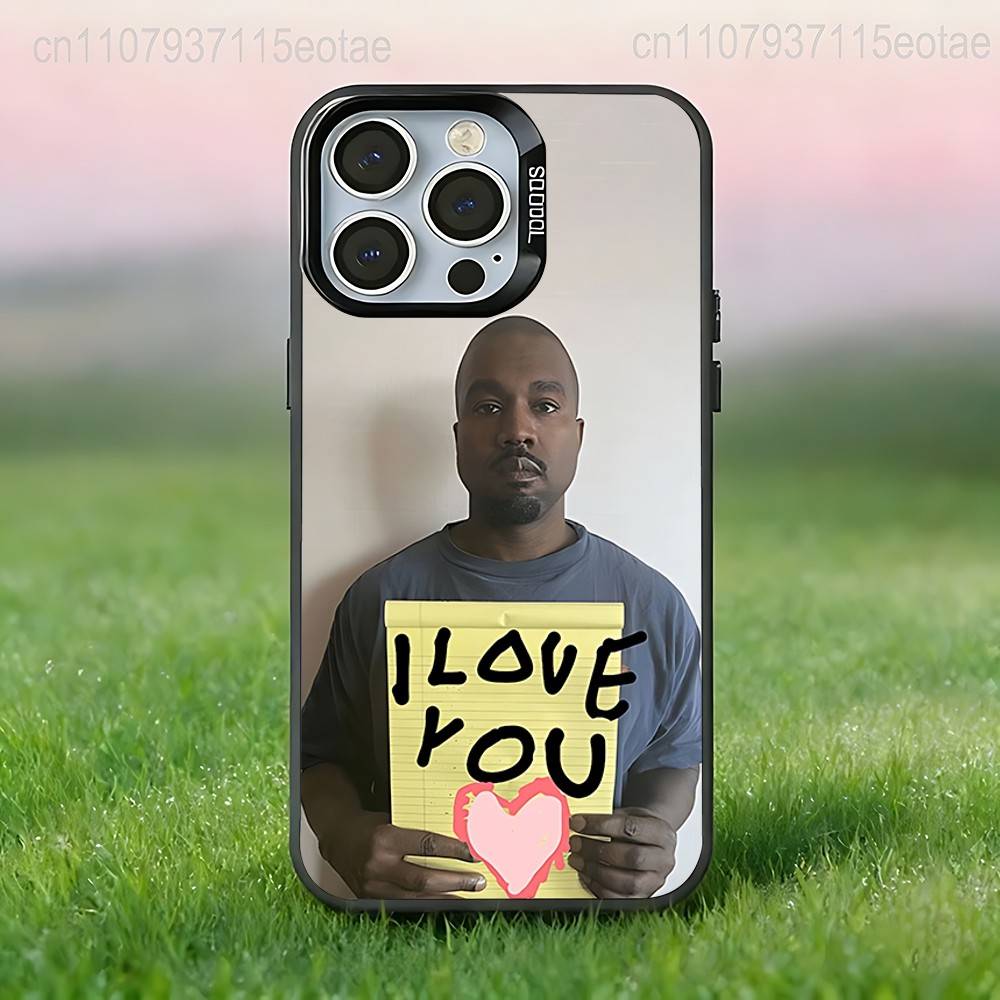 

Funny K-Kanye W-West Phone Case For iPhone 17,16,15,14,13,12,11,Pro,Max,Plus,E,Air,Mini Anti Fall Black Bumper iPhone12