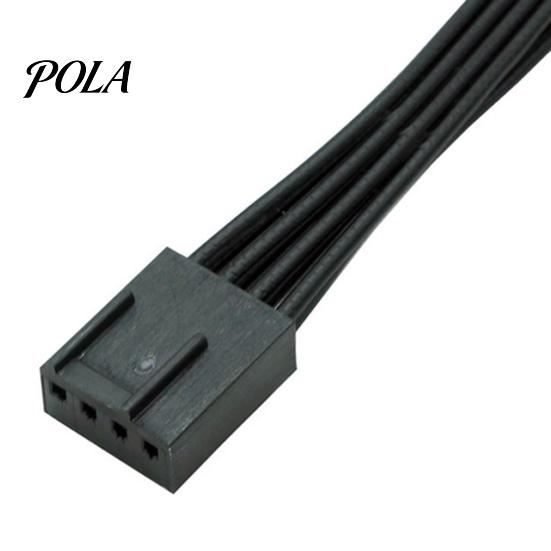 PWM Fan Splitter Cable 13.5cm Professional Tinned Copper Wide Compatibility 1 Hub to 2 4 Pin Extension for Desktop Corrosion-resistant