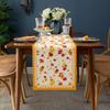 Fall Orange Maple Leaf Table Runner Holiday Party Decor Washable Kitchen Dining Table Runner Autumn Thanksgiving Decorations