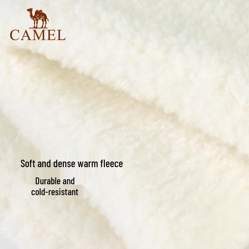 Camel Women's Sherpa Fleece Neck Warmer Scarf
