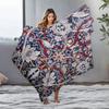 Intricate Peacock Pattern Blanket Floral Design Bed Cover Decorative Throw Blanket Home Decor Sofa Cover Gift Idea