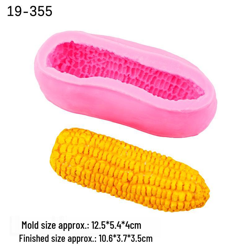 Large & Small Corn Bitter Gourd Epoxy Mousse Cake Mold for DIY Baking