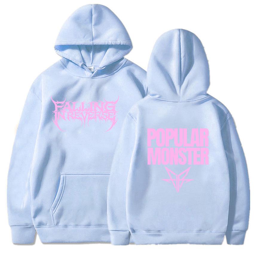 2025 Herbst/Winter Beliebter Monstour Bedruckter Hoodie Falling in Reverse Rockband Sport-Hoodie Langarm Warmer Hoodie Moletom