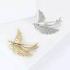 Contemporary Swallow Brooch Lightweight Alloy Jewelry With Polished Texture Gift For Birthdays Anniversaries Event