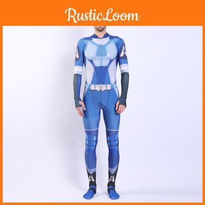 Costume Cosplay The Boys The Seven con Materiale Lycra per Role Play Anime