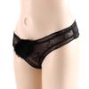 Transparent Low Waist Breathable Plush Ball Thong G-string Lace Panties